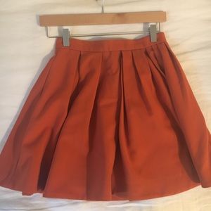H&M Burnt Orange Circle Skirt
